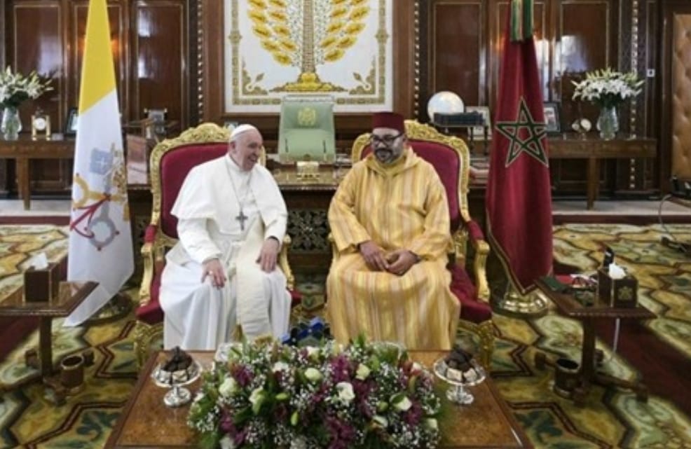 برقية تهنئة من الملك محمد السادس إلى البابا فرانسيس
